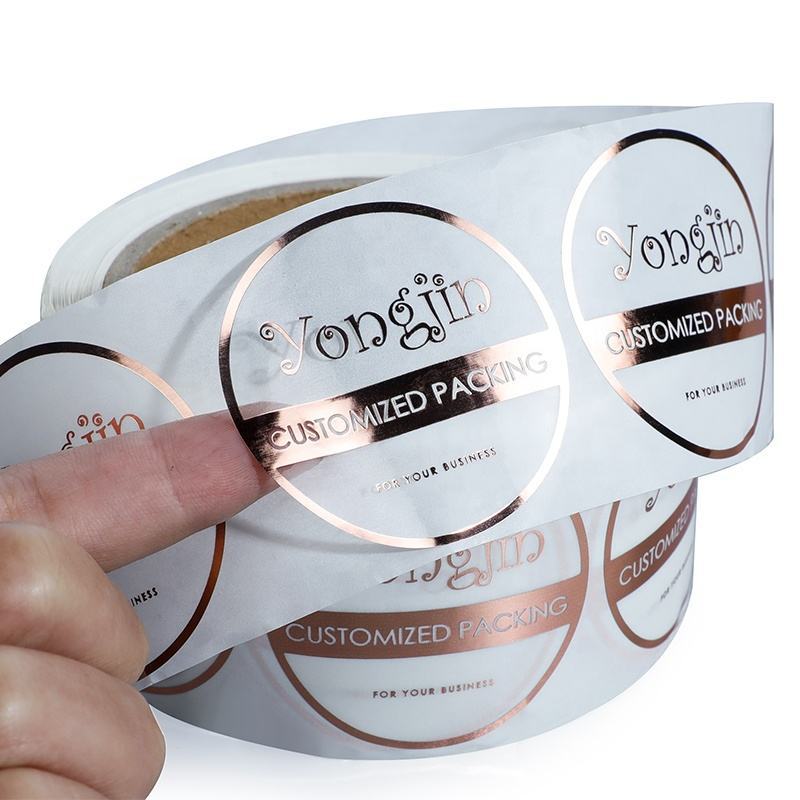 Rose gold foil stickers