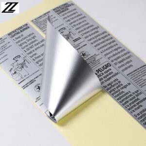 Custom Silver Stickers | Metallic Silver Decal