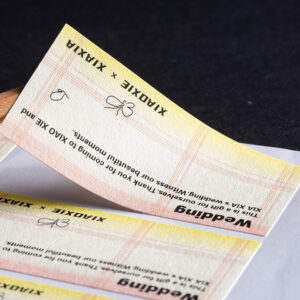 Luxury Textured Paper Stickers - Fast Printing